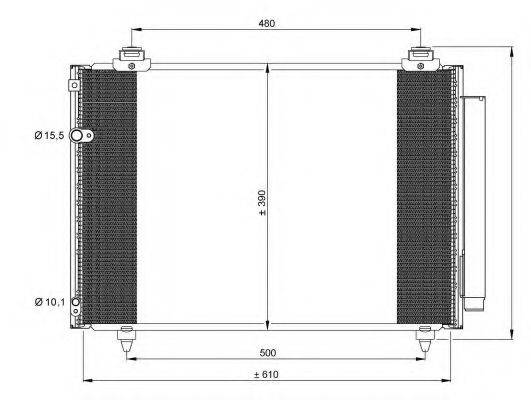 NRF 35860 Конденсатор, кондиціонер