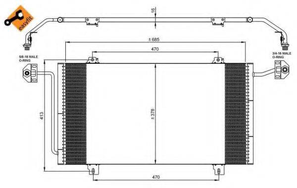 NRF 35908 Конденсатор, кондиціонер