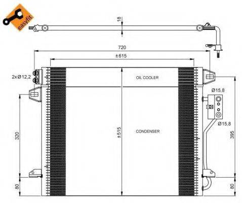 NRF 35928 Конденсатор, кондиціонер