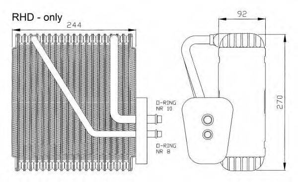 NRF 36046 Випарник, кондиціонер
