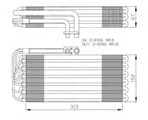 NRF 36064 Випарник, кондиціонер