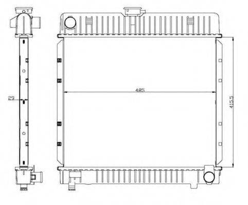 NRF 504250 Радіатор, охолодження двигуна