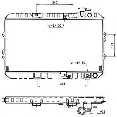 NRF 506354 Радіатор, охолодження двигуна