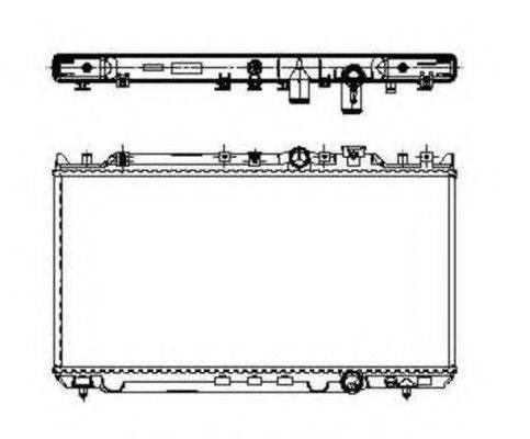 NRF 509652 Радіатор, охолодження двигуна