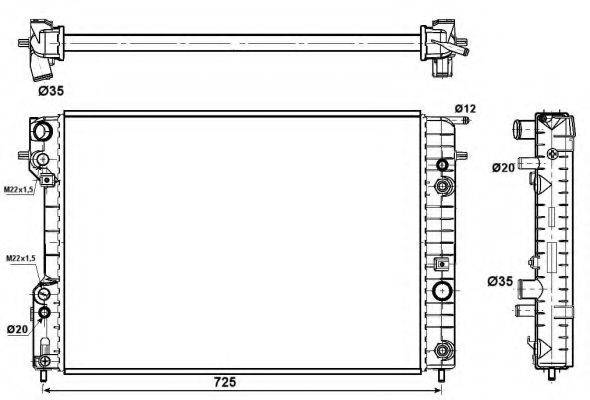 NRF 529689 Радіатор, охолодження двигуна