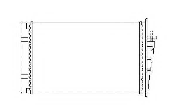 NRF 53564 Теплообмінник, опалення салону