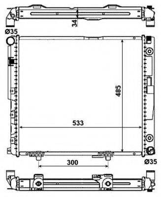 NRF 53785 Радіатор, охолодження двигуна