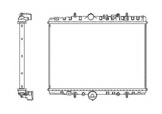 NRF 55347 Радіатор, охолодження двигуна