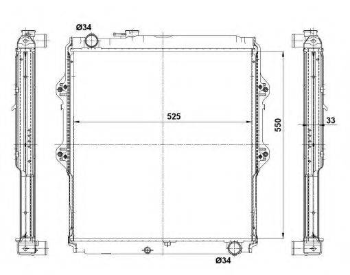 NRF 56115 Радіатор, охолодження двигуна