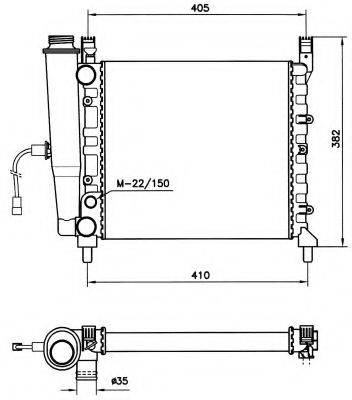 NRF 58731 Радіатор, охолодження двигуна