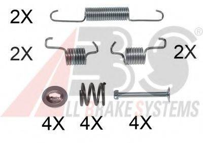A.B.S. 0011Q Комплектуючі, гальмівна колодка