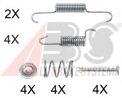 A.B.S. 0871Q Комплектуючі, гальмівна колодка