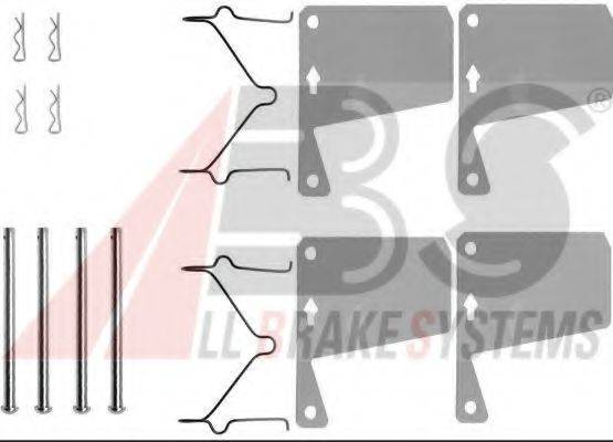 A.B.S. 0960Q Комплектуючі, колодки дискового гальма