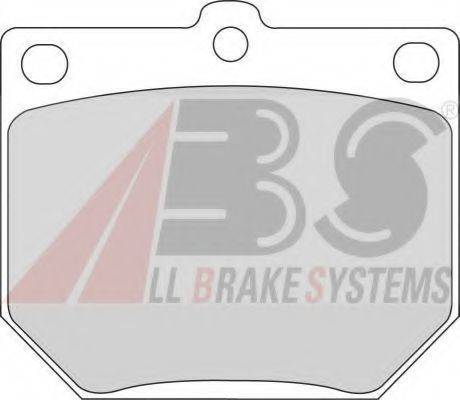 A.B.S. 36387 Комплект гальмівних колодок, дискове гальмо
