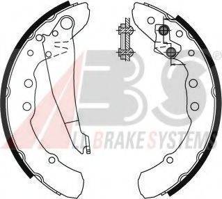 A.B.S. 8921 Комплект гальмівних колодок