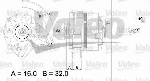 VALEO 436118 Генератор