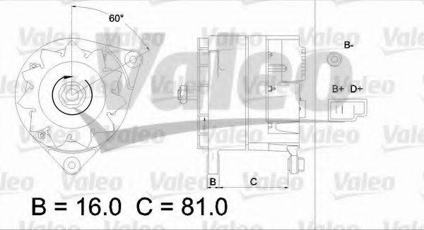 VALEO 436166 Генератор