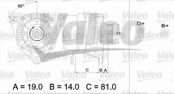 VALEO 436386 Генератор