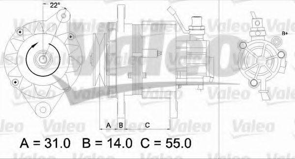 VALEO 437145 Генератор