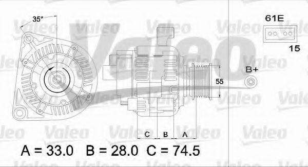 VALEO 437227 Генератор