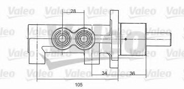 VALEO 350867 головний гальмівний циліндр