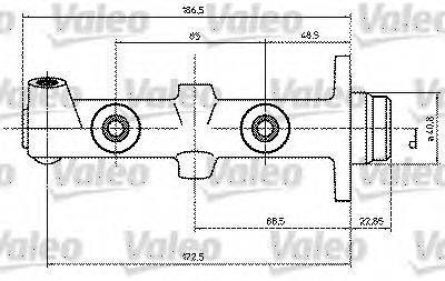 VALEO 350686 головний гальмівний циліндр