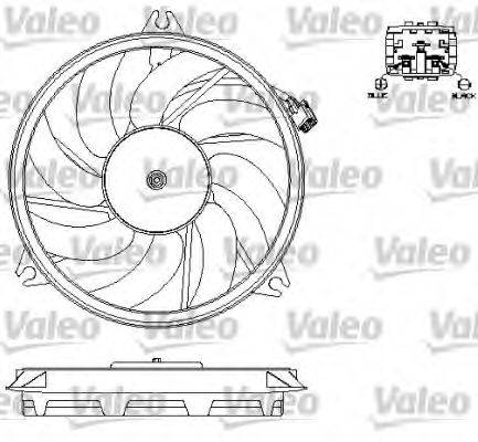 VALEO 696073 Вентилятор, охолодження двигуна