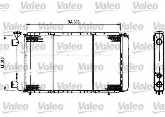 VALEO 730021 Радіатор, охолодження двигуна