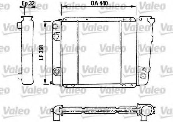 VALEO 730028 Радіатор, охолодження двигуна