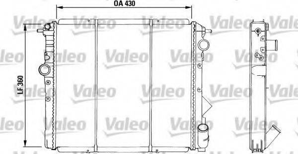 VALEO 730039 Радіатор, охолодження двигуна