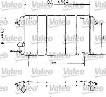 VALEO 730065 Радіатор, охолодження двигуна