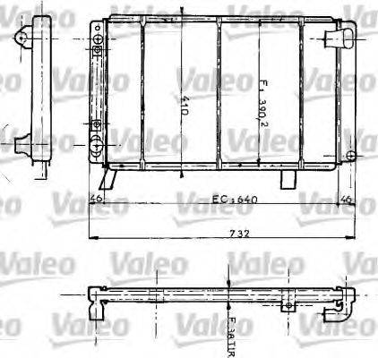 VALEO 730069 Радіатор, охолодження двигуна