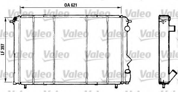 VALEO 730184 Радіатор, охолодження двигуна