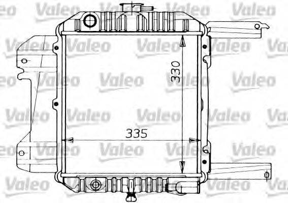 VALEO 730261 Радіатор, охолодження двигуна