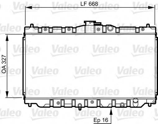 VALEO 730423 Радіатор, охолодження двигуна