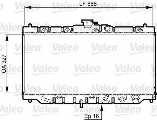 VALEO 730424 Радіатор, охолодження двигуна