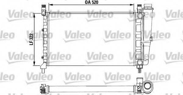 VALEO 730489 Радіатор, охолодження двигуна