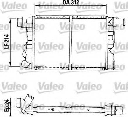 VALEO 730519 Радіатор, охолодження двигуна