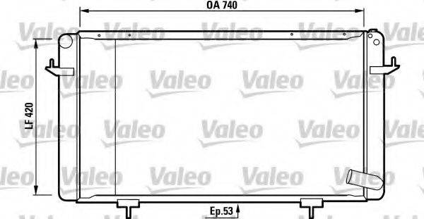 VALEO 730588 Радіатор, охолодження двигуна