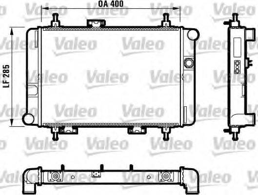 VALEO 730592 Радіатор, охолодження двигуна