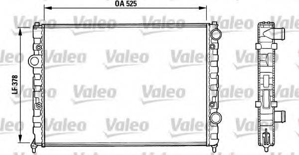 VALEO 731005 Радіатор, охолодження двигуна