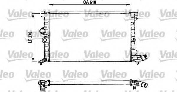 VALEO 731009 Радіатор, охолодження двигуна