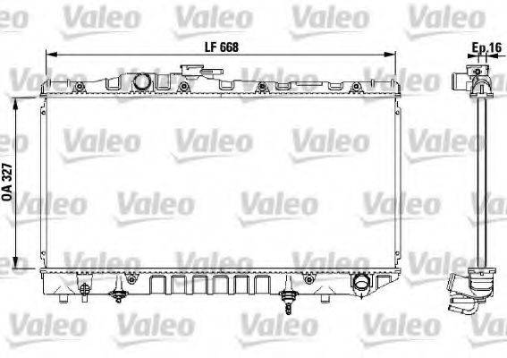 VALEO 731114 Радіатор, охолодження двигуна