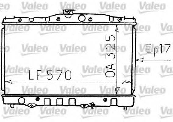 VALEO 731135 Радіатор, охолодження двигуна