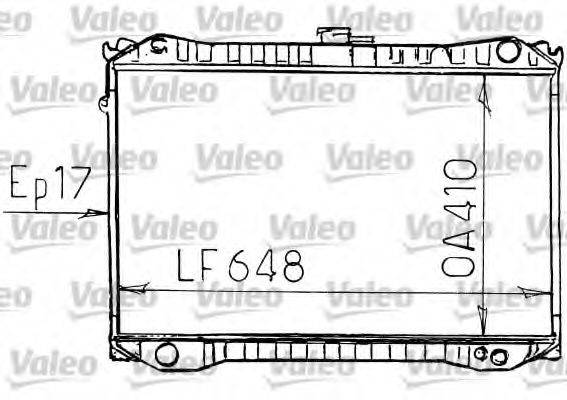 VALEO 731187 Радіатор, охолодження двигуна