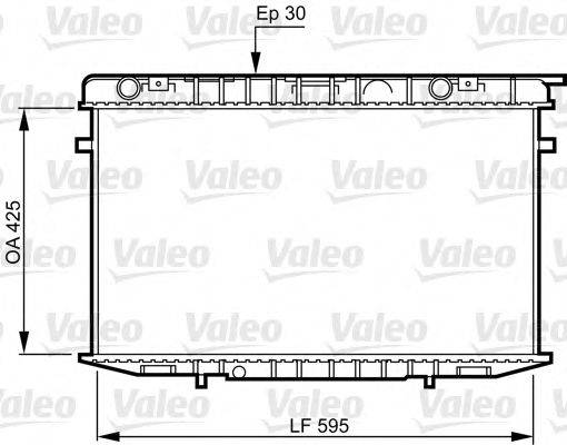 VALEO 731236 Радіатор, охолодження двигуна