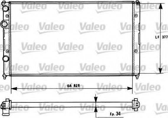 VALEO 731267 Радіатор, охолодження двигуна