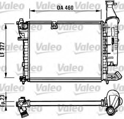 VALEO 731295 Радіатор, охолодження двигуна