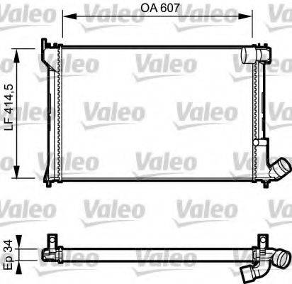 VALEO 731297 Радіатор, охолодження двигуна