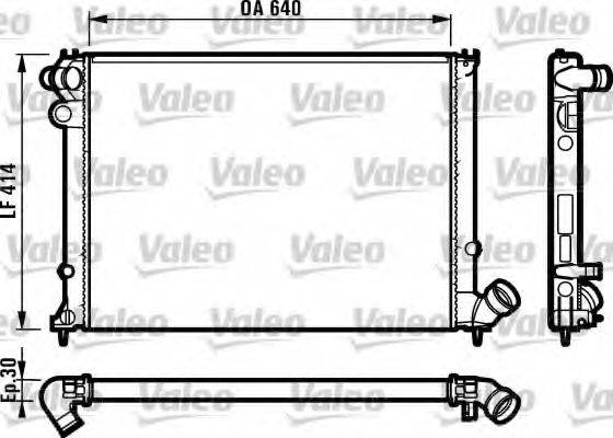 VALEO 731383 Радіатор, охолодження двигуна